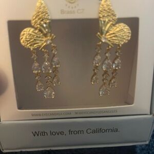 eye candy Gold Dangle Earrings